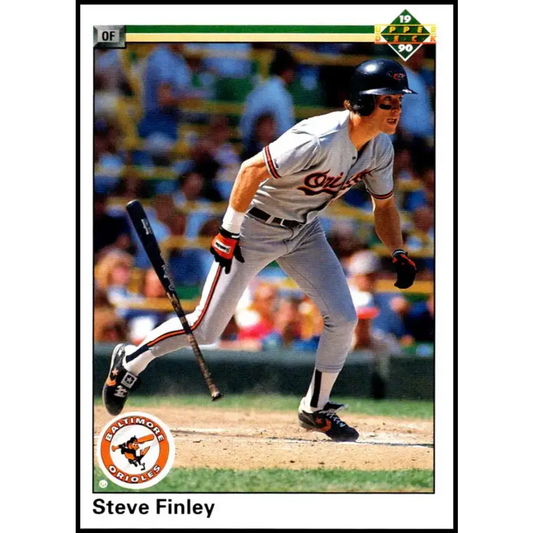 1990 Upper Deck #602 Steve Finley NM-MT Baltimore Orioles Baseball Card - Baseball Card Single