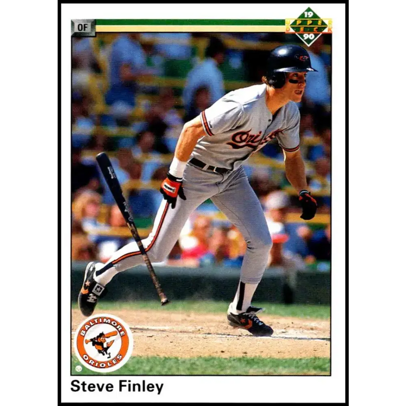 1990 Upper Deck #602 Steve Finley NM-MT Baltimore Orioles Baseball Card - Baseball Card Single