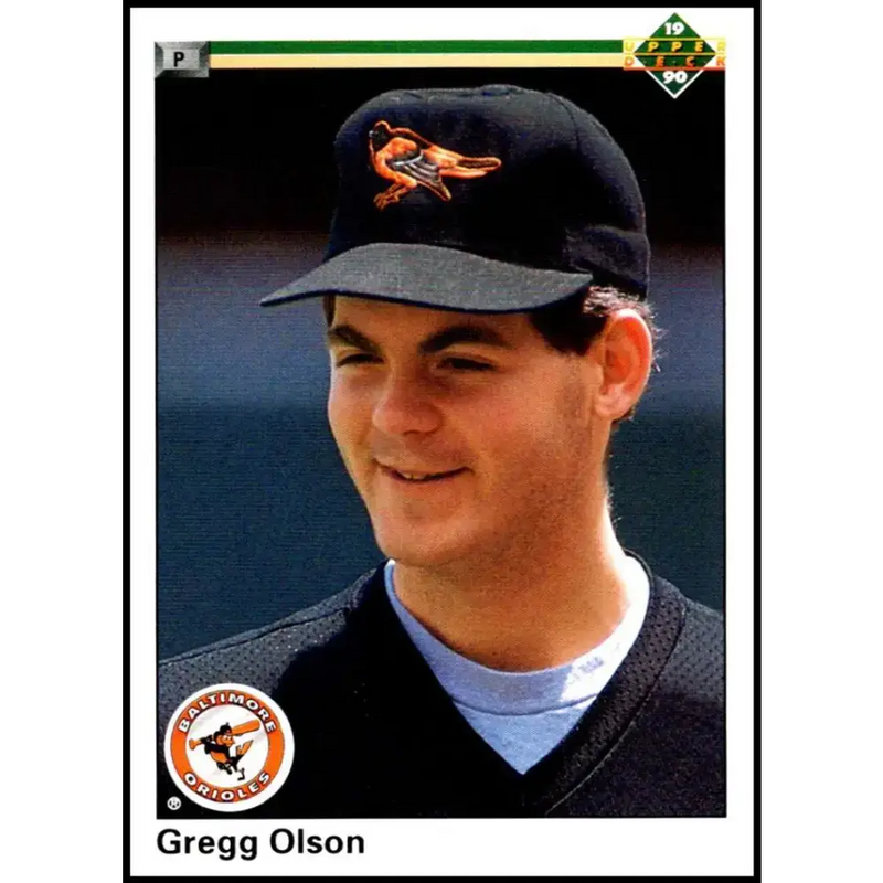 1990 Upper Deck #604 Gregg Olson NM-MT Baltimore Orioles Baseball Card - Baseball Card Single