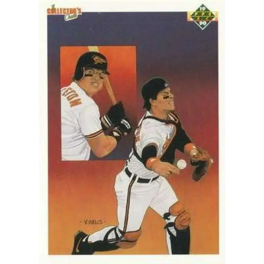 1990 Upper Deck #60b Mickey Tettleton TC COR NM-MT Baltimore Orioles Baseball Card - Baseball Card Single