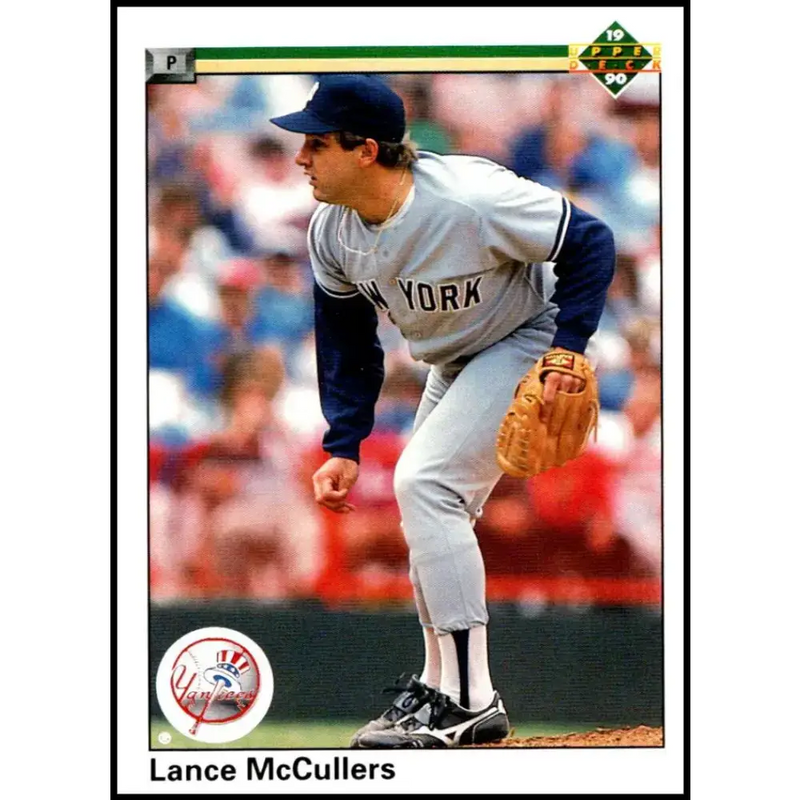 1990 Upper Deck #615 Lance McCullers NM-MT New York Yankees Baseball Card - Baseball Card Single