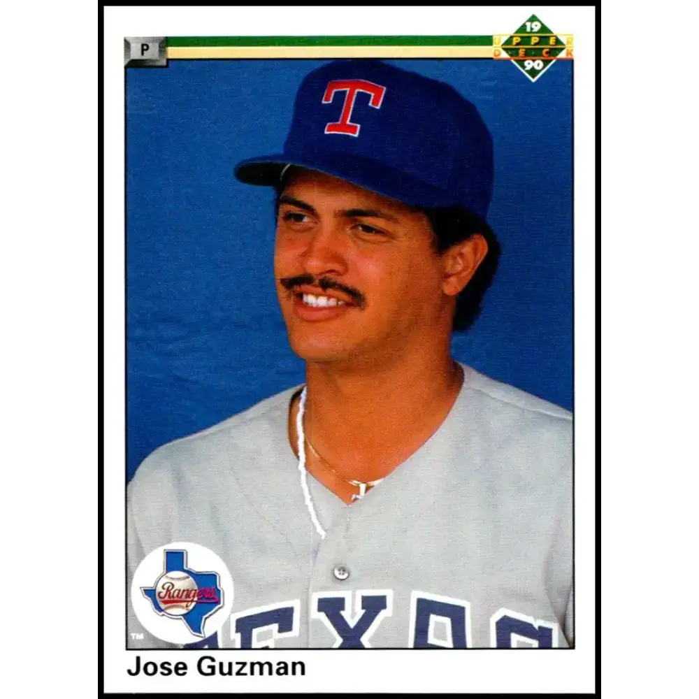 1990 Upper Deck #617 Jose Guzman NM-MT Texas Rangers Baseball Card - Baseball Card Single