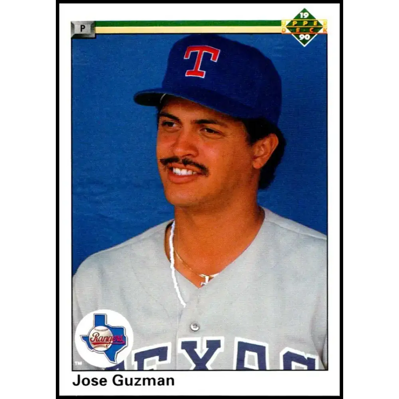 1990 Upper Deck #617 Jose Guzman NM-MT Texas Rangers Baseball Card - Baseball Card Single