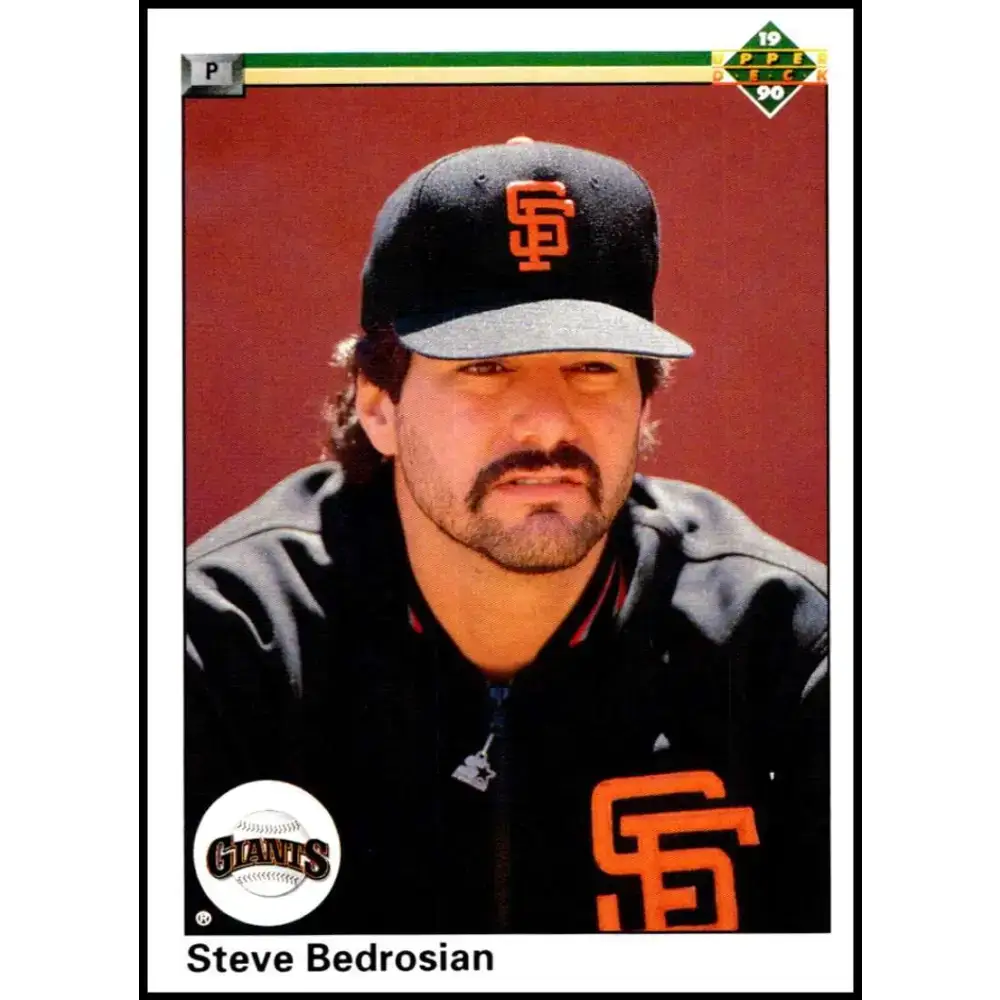 1990 Upper Deck #618 Steve Bedrosian NM-MT San Francisco Giants Baseball Card - Baseball Card Single