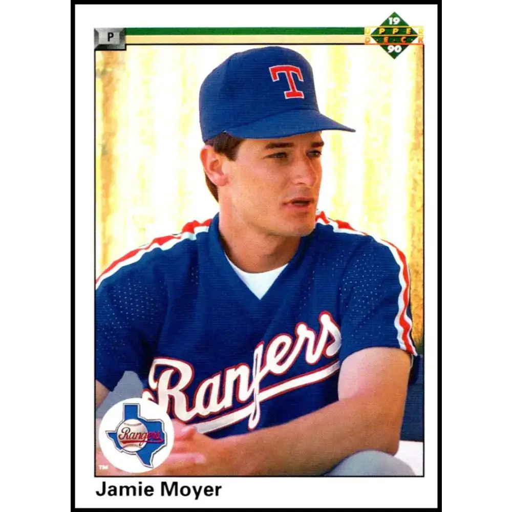 1990 Upper Deck #619 Jamie Moyer NM-MT Texas Rangers Baseball Card - Baseball Card Single