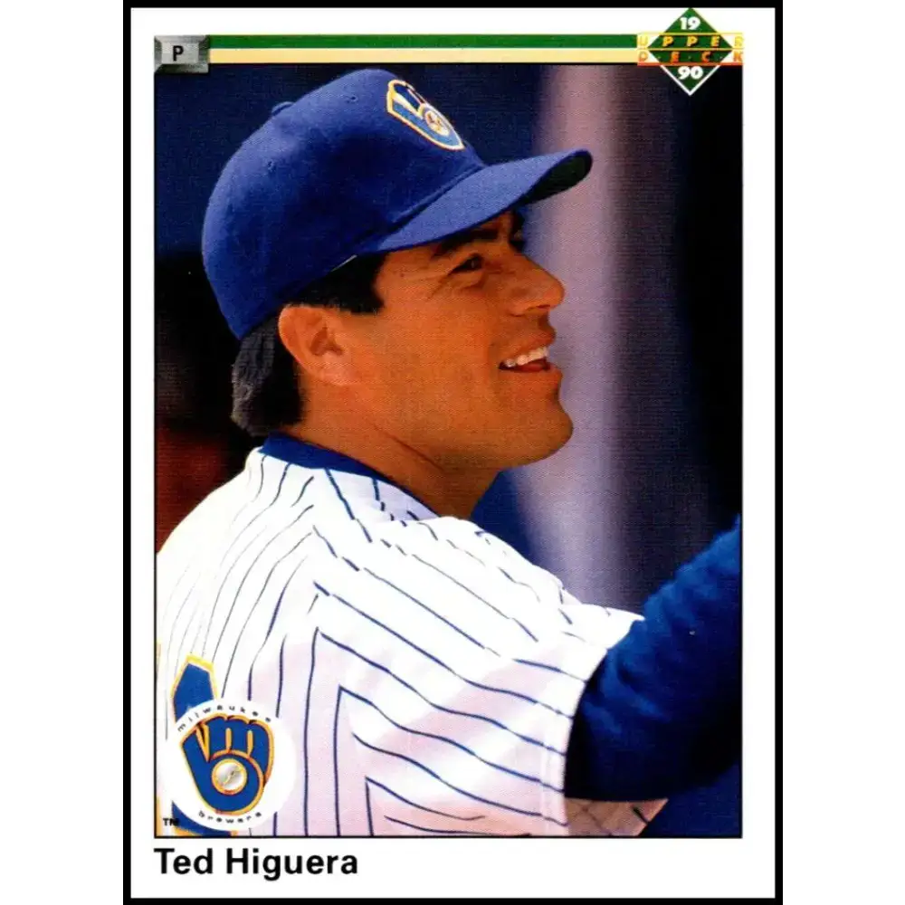 1990 Upper Deck #627 Teddy Higuera NM-MT Milwaukee Brewers Baseball Card - Baseball Card Single