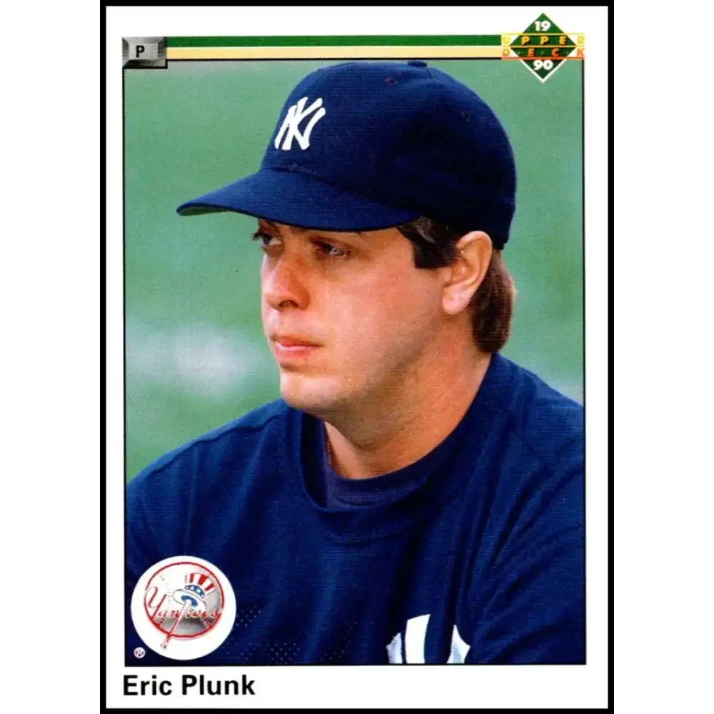 1990 Upper Deck #630 Eric Plunk NM-MT New York Yankees Baseball Card - Baseball Card Single