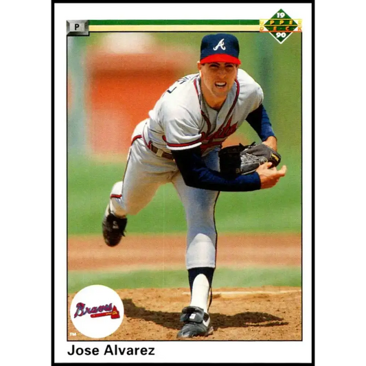 1990 Upper Deck #634 Jose Alvarez NM-MT Atlanta Braves Baseball Card - Baseball Card Single