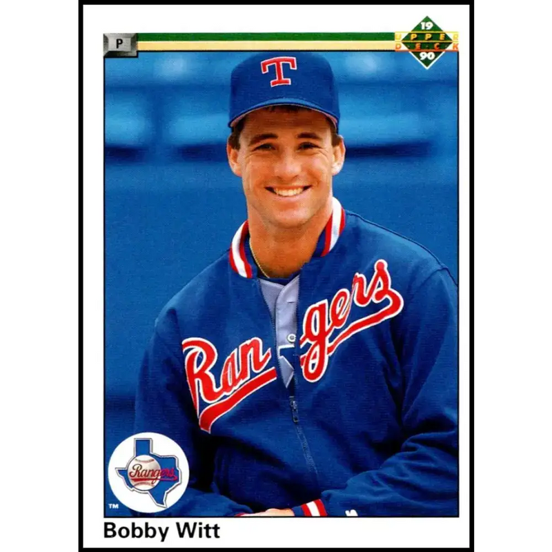 1990 Upper Deck #636 Bobby Witt NM-MT Texas Rangers Baseball Card - Baseball Card Single