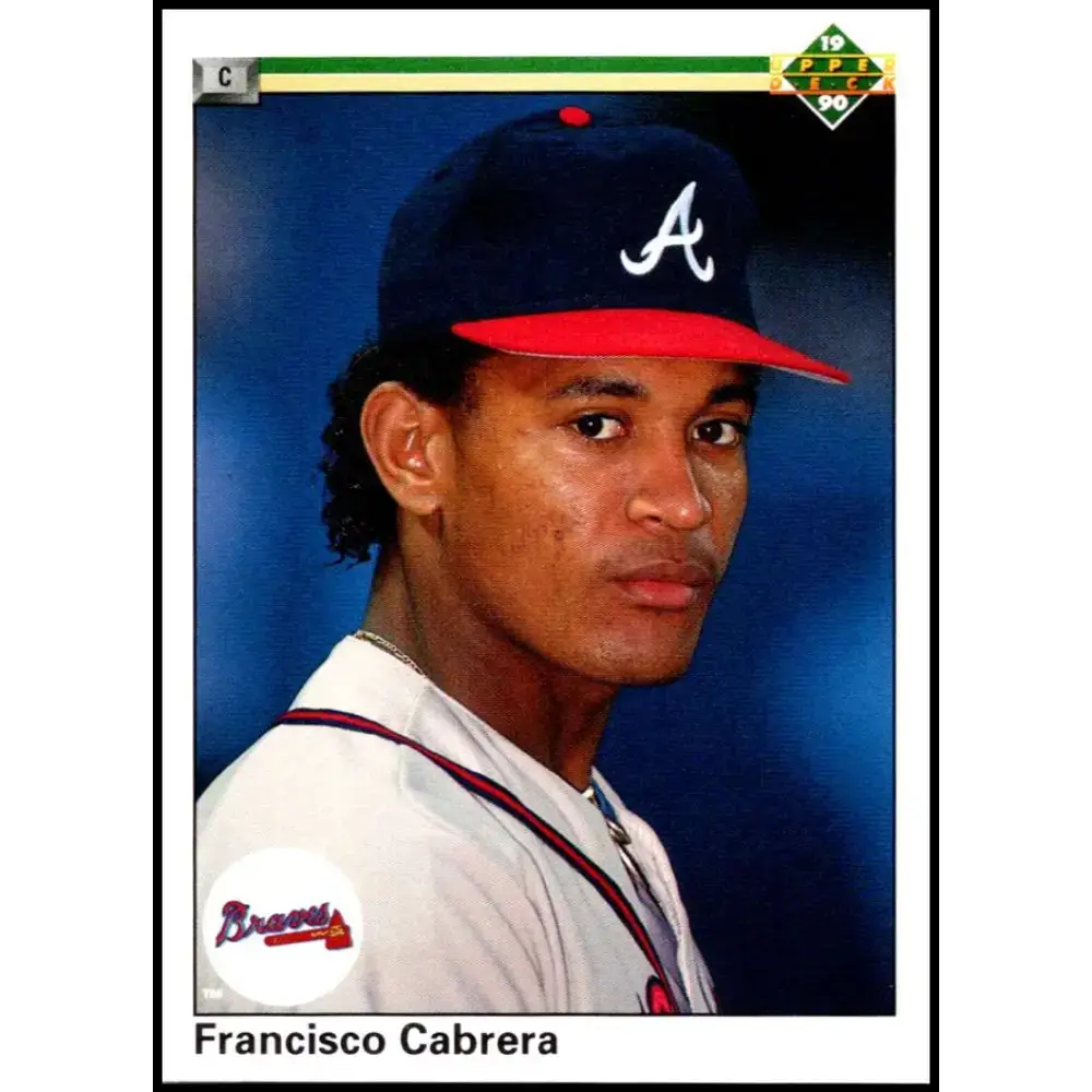 1990 Upper Deck #64 Francisco Cabrera NM-MT Atlanta Braves Baseball Card - Baseball Card Single
