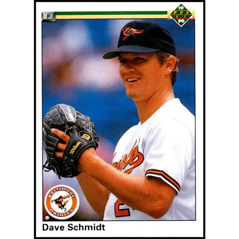 1990 Upper Deck #641 Dave Schmidt NM-MT Baltimore Orioles Baseball Card - Baseball Card Single