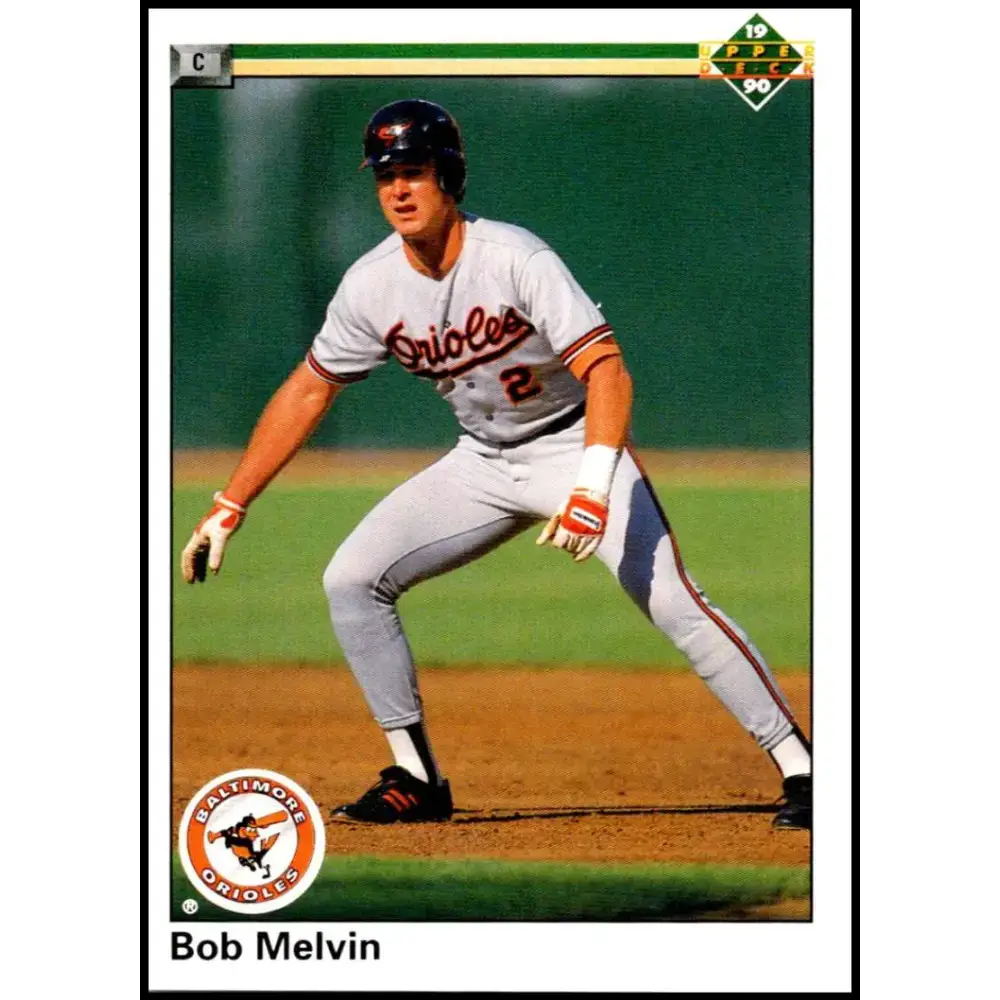 1990 Upper Deck #644 Bob Melvin NM-MT Baltimore Orioles Baseball Card - Baseball Card Single