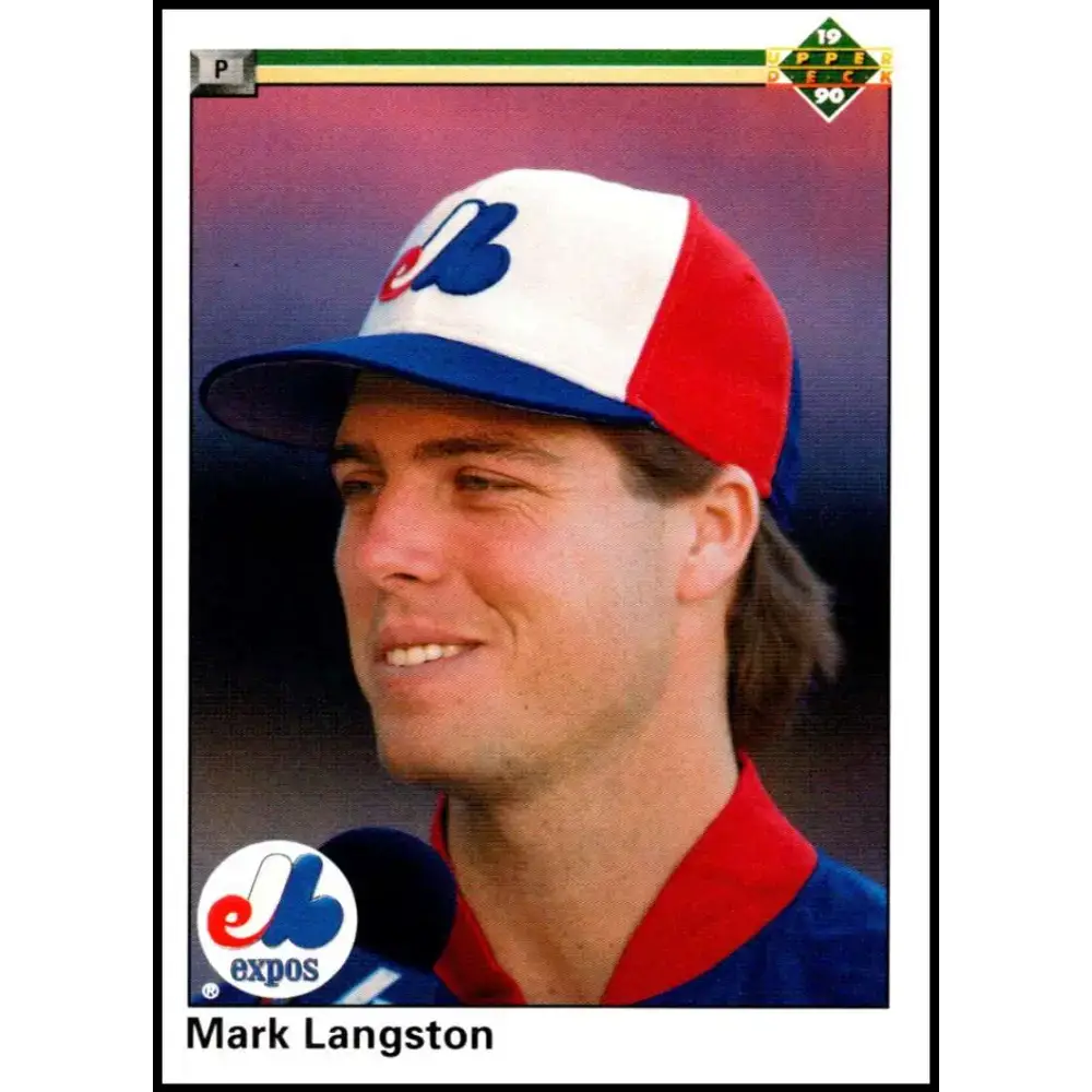 1990 Upper Deck #647 Mark Langston UER NM-MT Montreal Expos Baseball Card - Baseball Card Single