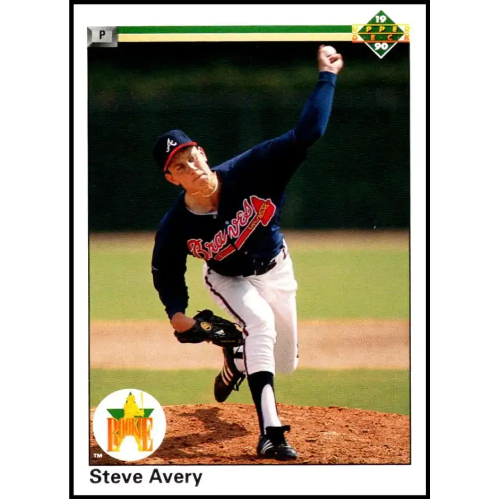1990 Upper Deck #65 Steve Avery UER NM-MT Atlanta Braves Baseball Card - Baseball Card Single