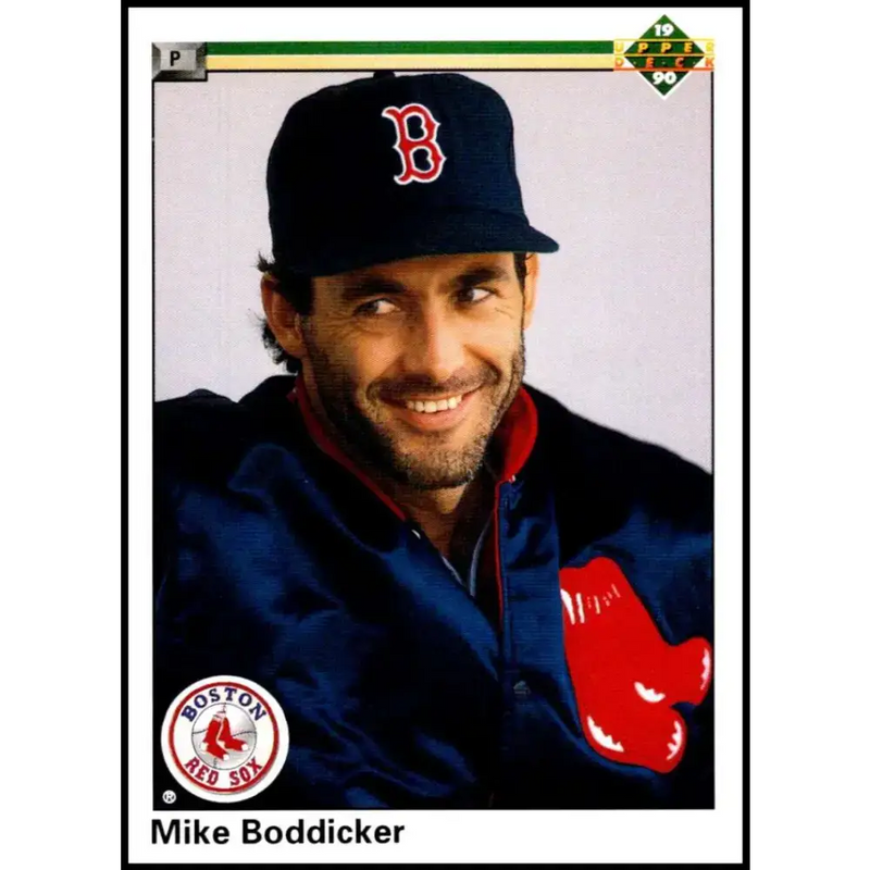 1990 Upper Deck #652 Mike Boddicker NM-MT Boston Red Sox Baseball Card - Baseball Card Single