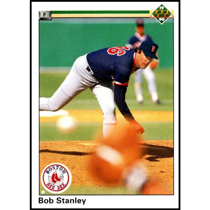 1990 Upper Deck #654 Bob Stanley NM-MT Boston Red Sox Baseball Card - Baseball Card Single