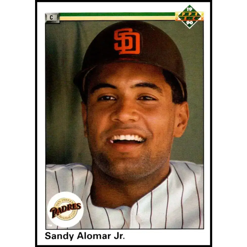 1990 Upper Deck #655 Sandy Alomar Jr. NM-MT San Diego Padres Baseball Card - Baseball Card Single