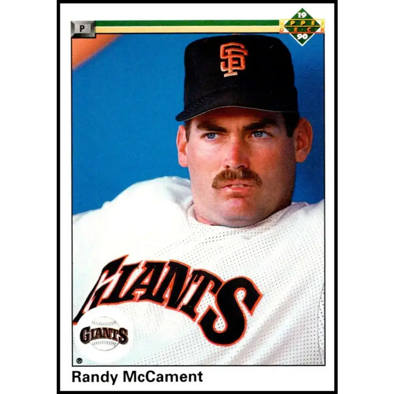 1990 Upper Deck #657 Randy McCament NM-MT RC Rookie San Francisco Giants Baseball Card - Baseball Card Single