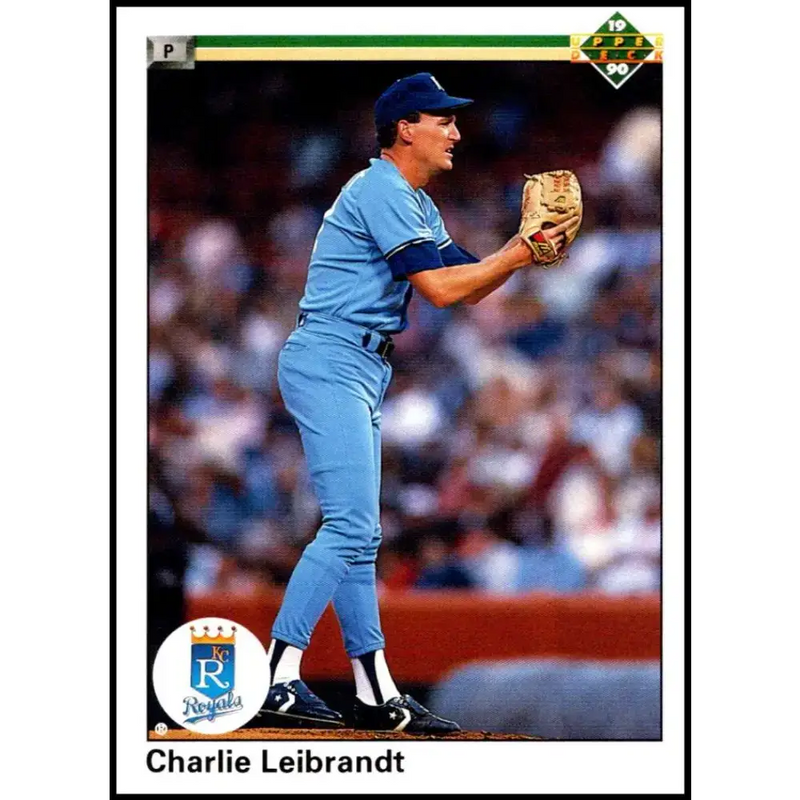 1990 Upper Deck #658 Charlie Leibrandt NM-MT Kansas City Royals Baseball Card - Baseball Card Single