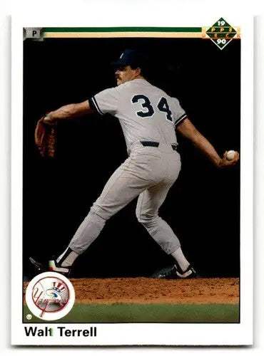 1990 Upper Deck #661 Walt Terrell New York Yankees Baseball Cards EX ID:54173 - Baseball Card Single