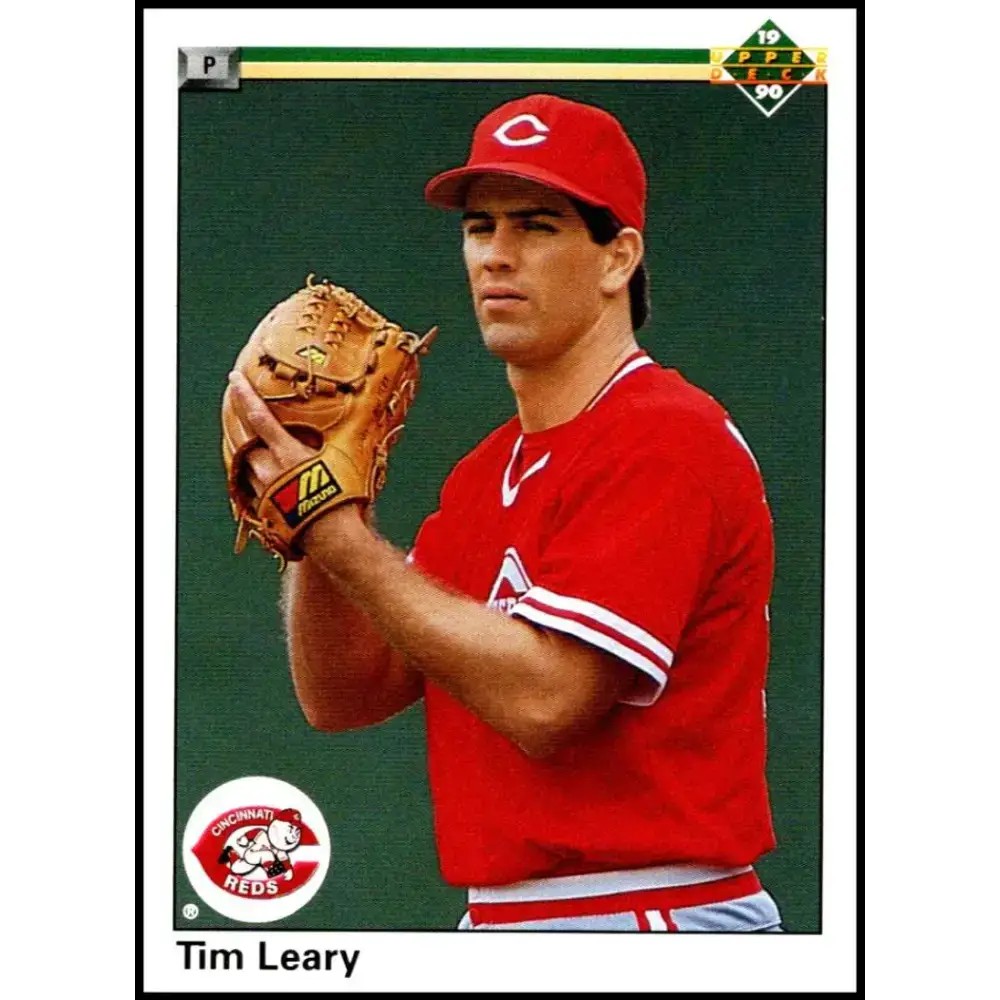 1990 Upper Deck #662 Tim Leary NM-MT Cincinnati Reds Baseball Card - Baseball Card Single