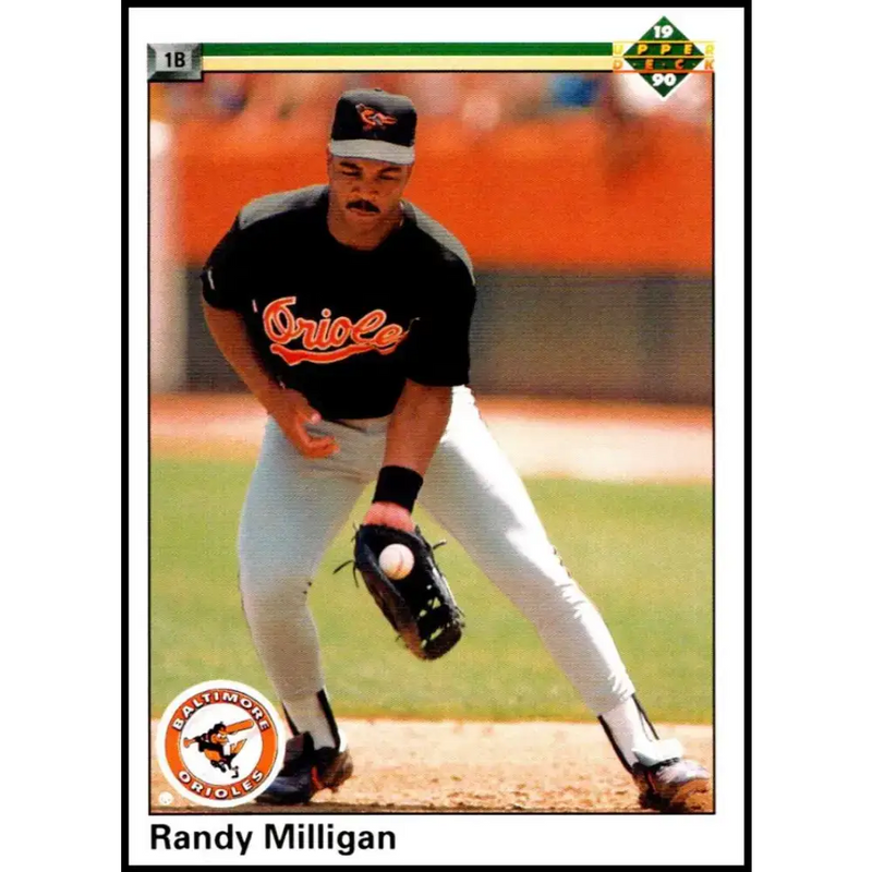 1990 Upper Deck #663 Randy Milligan NM-MT Baltimore Orioles Baseball Card - Baseball Card Single