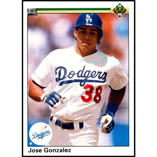 1990 Upper Deck #666 Jose Gonzalez NM-MT Los Angeles Dodgers Baseball Card - Baseball Card Single