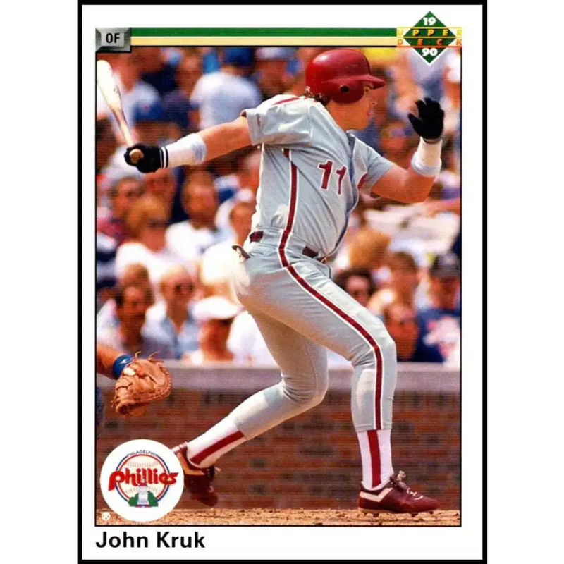 1990 Upper Deck #668 John Kruk NM-MT Philadelphia Phillies Baseball Card - Baseball Card Single