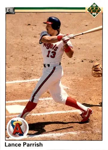 1990 Upper Deck #674 Lance Parrish NM Near Mint Angels ID:46143 - Baseball Card Single