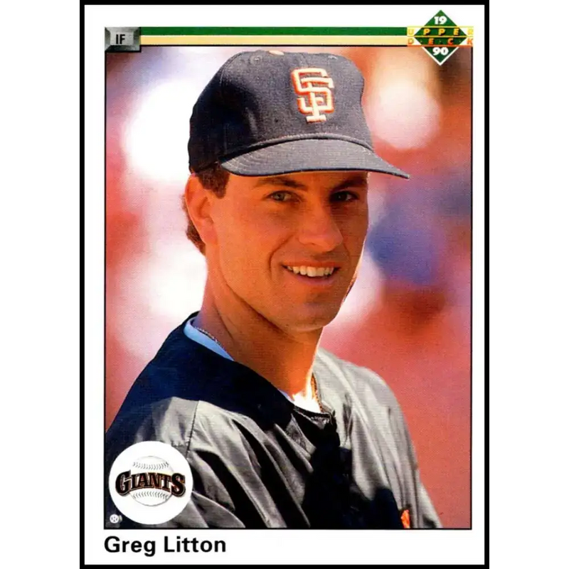 1990 Upper Deck #677 Greg Litton NM-MT San Francisco Giants Baseball Card - Baseball Card Single