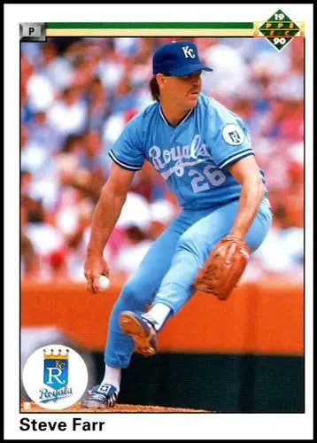 1990 Upper Deck #680 Steve Farr NM-MT Royals - Baseball Card Single