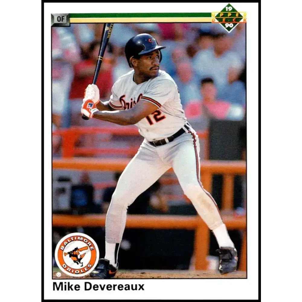 1990 Upper Deck #681 Mike Devereaux NM-MT Baltimore Orioles Baseball Card - Baseball Card Single