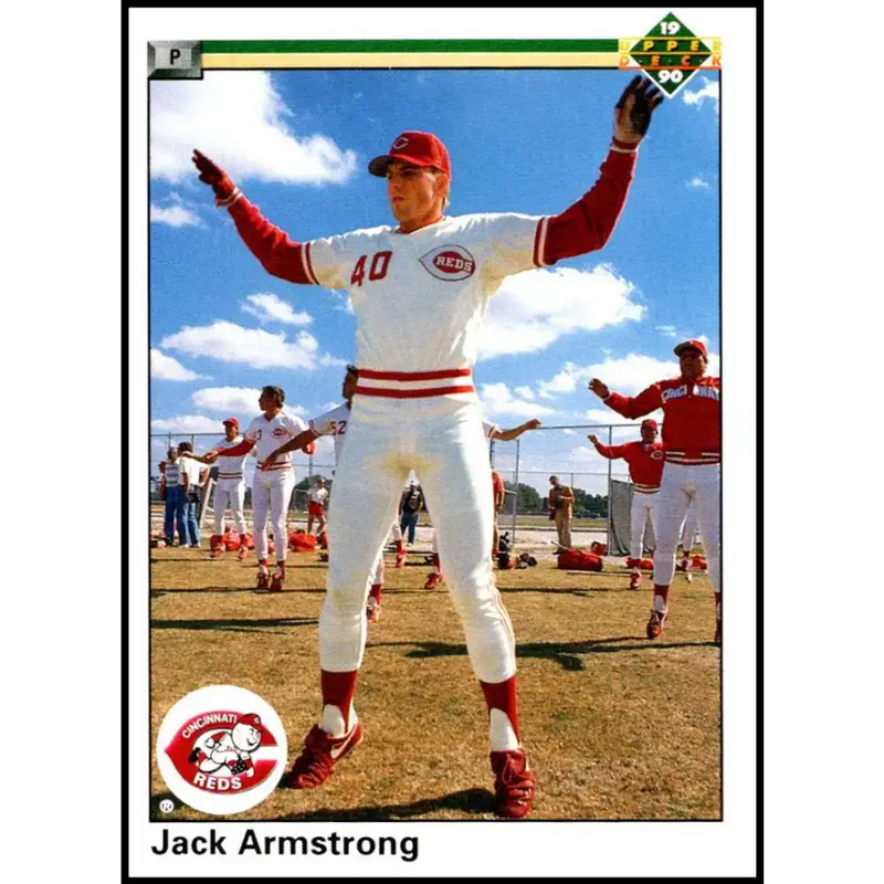 1990 Upper Deck #684 Jack Armstrong NM-MT Cincinnati Reds Baseball Card - Baseball Card Single