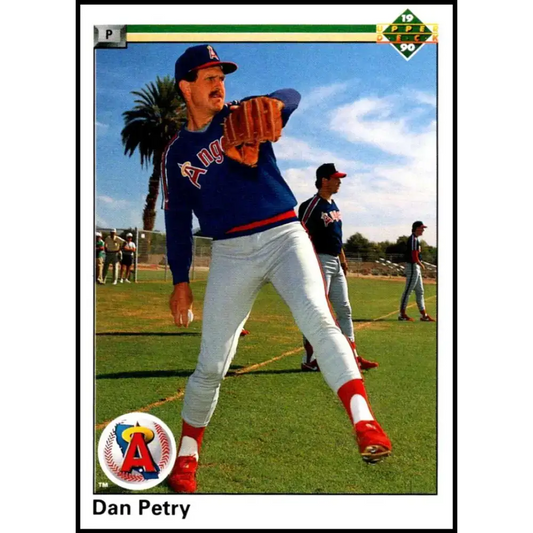 1990 Upper Deck #690 Dan Petry NM-MT California Angels Baseball Card - Baseball Card Single