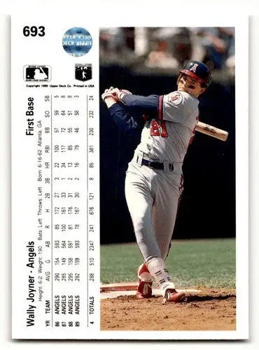 Wally Joyner California Angels baseball card from 1990 Upper Deck #693