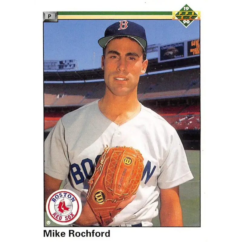 1990 Upper Deck #694 Mike Rochford NM-MT Boston Red Sox Baseball Card - Baseball Card Single