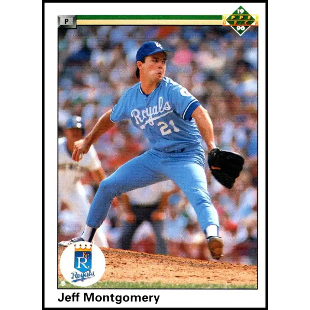 1990 Upper Deck #698 Jeff Montgomery NM-MT Kansas City Royals Baseball Card - Baseball Card Single