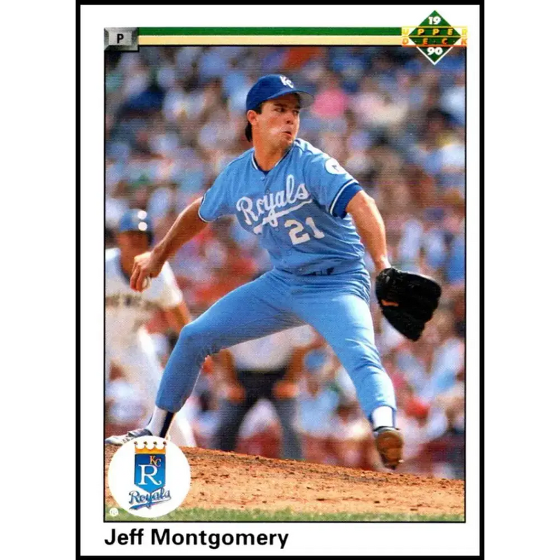 1990 Upper Deck #698 Jeff Montgomery NM-MT Kansas City Royals Baseball Card - Baseball Card Single