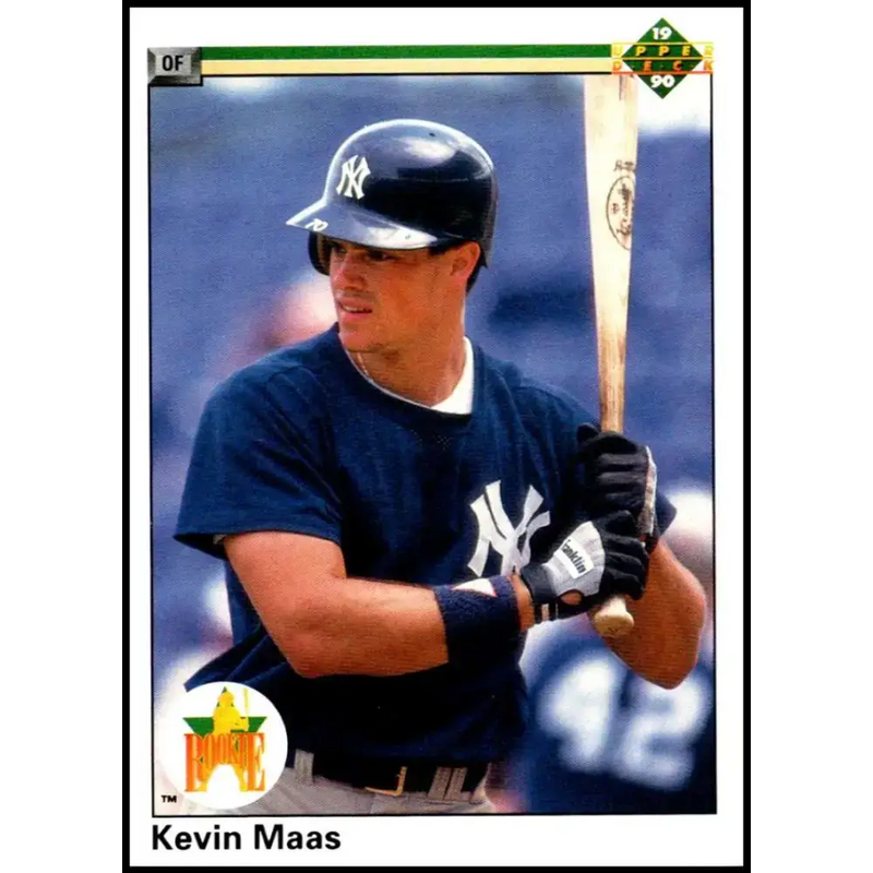1990 Upper Deck #70 Kevin Maas NM-MT RC Rookie New York Yankees Baseball Card - Baseball Card Single