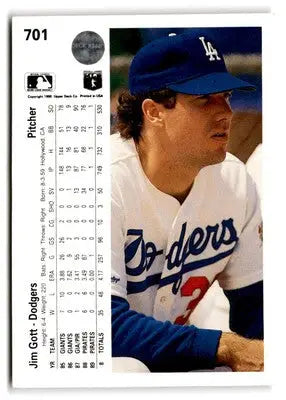 1990 Upper Deck #701 Jim Gott - Baseball Card Single