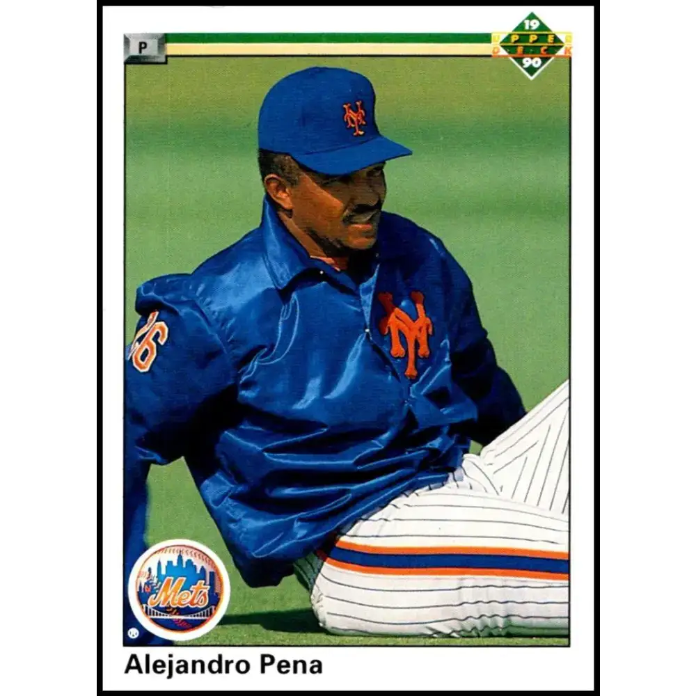 1990 Upper Deck #703 Alejandro Pena NM-MT New York Mets Baseball Card - Baseball Card Single