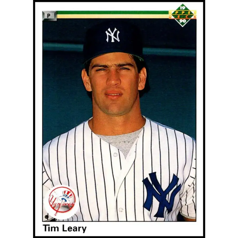 1990 Upper Deck #705 Tim Leary NM-MT New York Yankees Baseball Card - Baseball Card Single