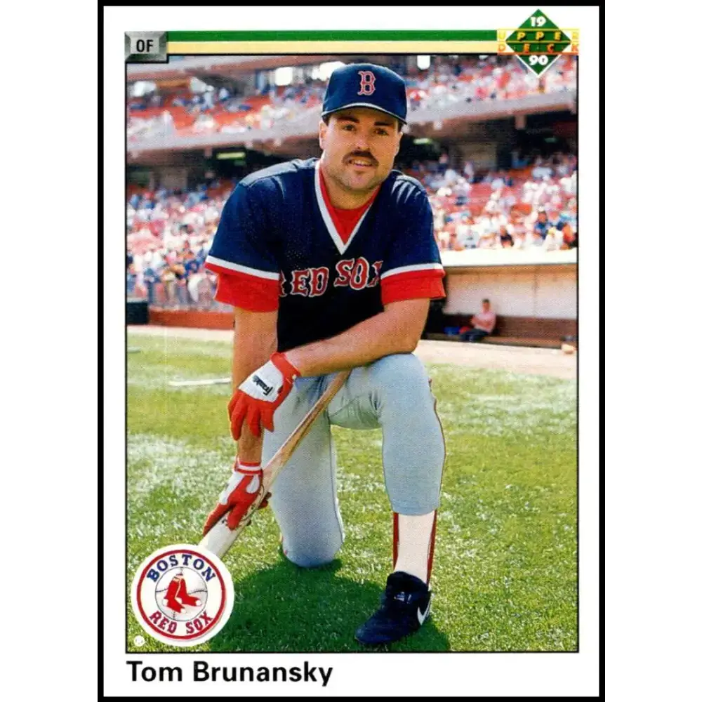 1990 Upper Deck #708 Tom Brunansky NM-MT Boston Red Sox Baseball Card - Baseball Card Single