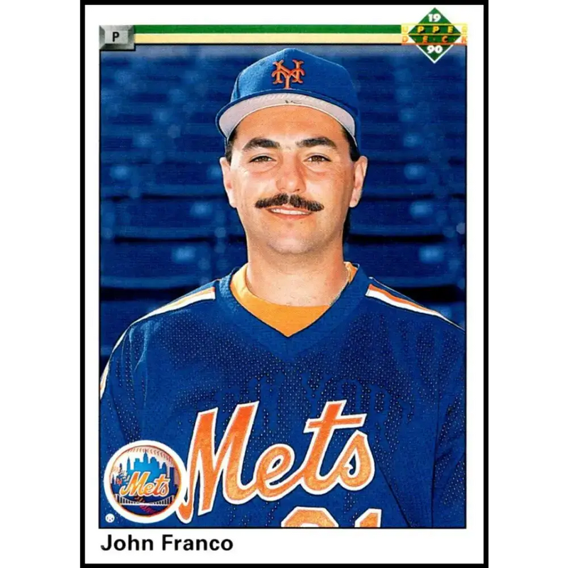 1990 Upper Deck #709 John Franco NM-MT New York Mets Baseball Card - Baseball Card Single