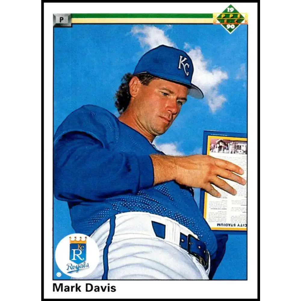 1990 Upper Deck #710 Mark Davis NM-MT Kansas City Royals Baseball Card - Baseball Card Single