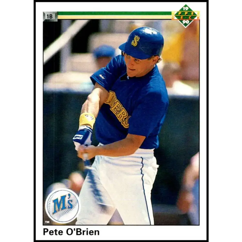 1990 Upper Deck #719 Pete O’Brien NM-MT Seattle Mariners Baseball Card - Baseball Card Single