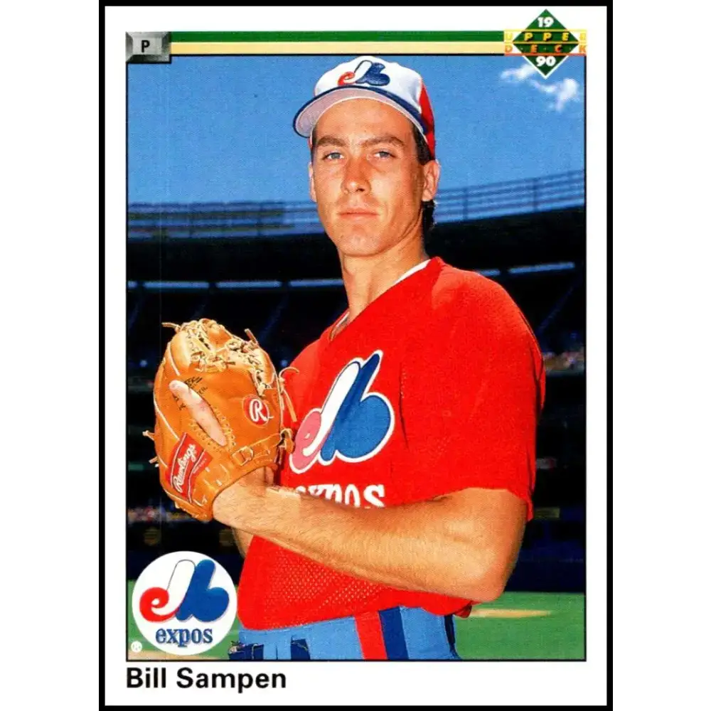 1990 Upper Deck #724 Bill Sampen NM-MT RC Rookie Montreal Expos Baseball Card - Baseball Card Single