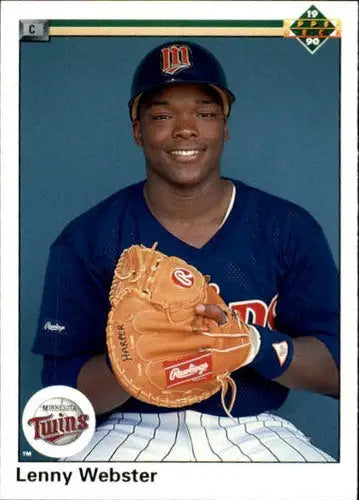1990 Upper Deck #728 Lenny Webster NM-MT RC Rookie Twins - Baseball Card Single