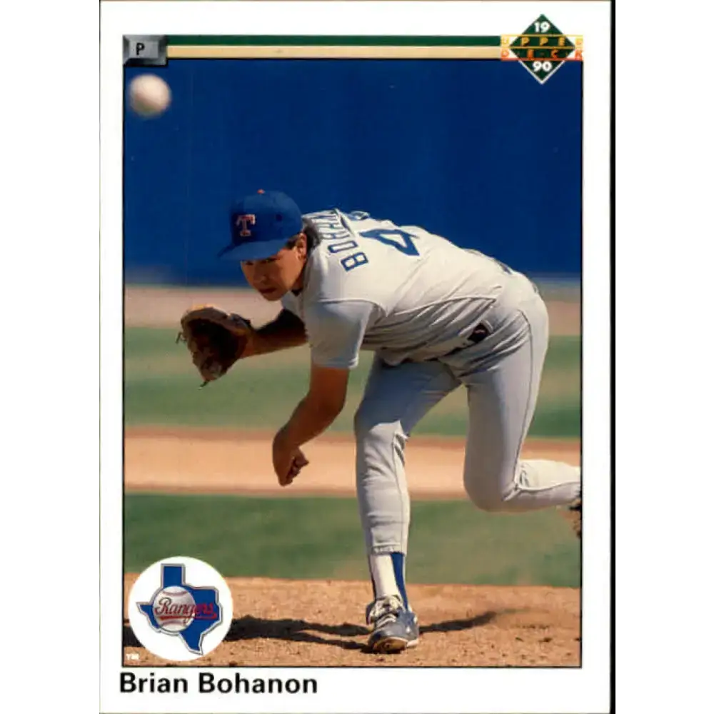 1990 Upper Deck #731 Brian Bohanon NM-MT RC Rookie Texas Rangers Baseball Card - Baseball Card Single