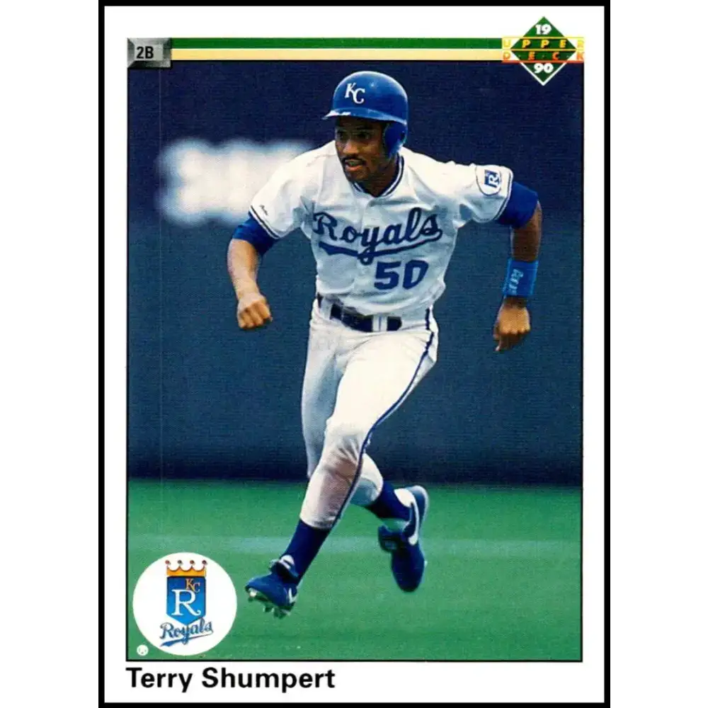 1990 Upper Deck #733 Terry Shumpert NM-MT RC Rookie Kansas City Royals Baseball Card - Baseball Card Single